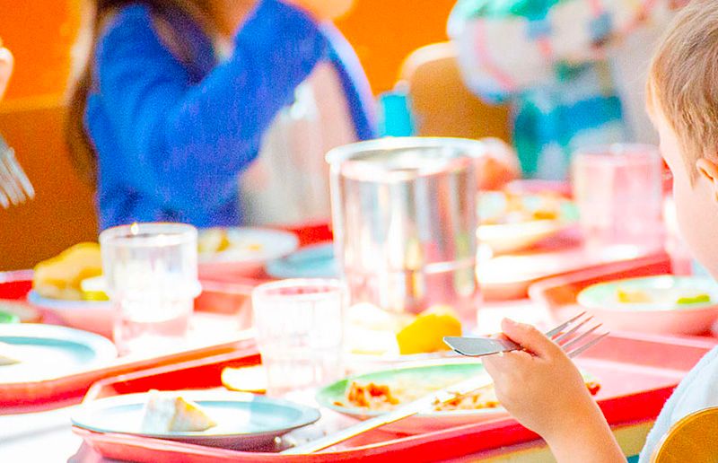 Plateau de cantine scolaire